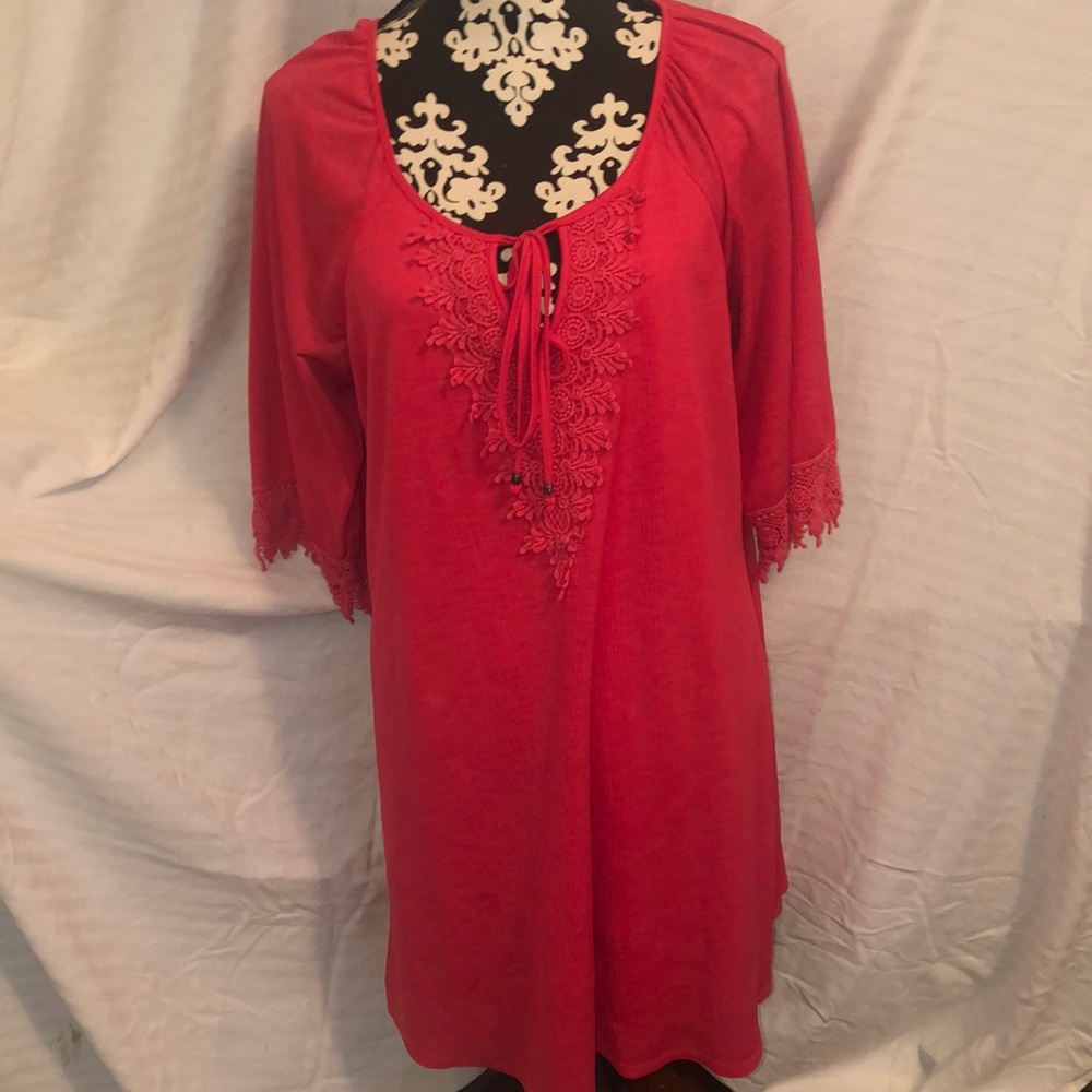 Naïf Midi Coral Dress🌸